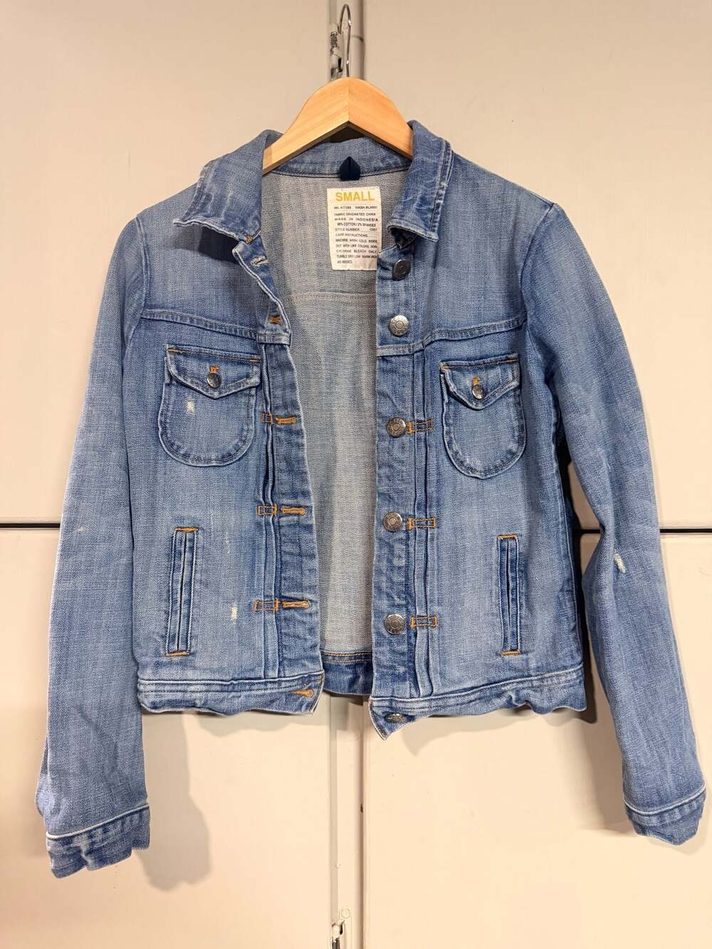 J. Crew Women's Classic Light Wash Denim Trucker Jacket